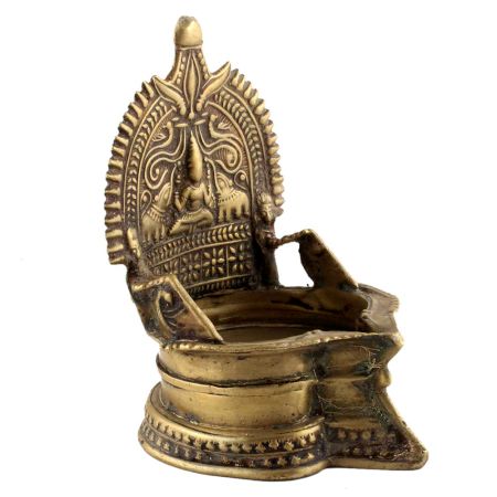 Traditional Handmade Oil lamps With Laxmi Kalash And Flowers